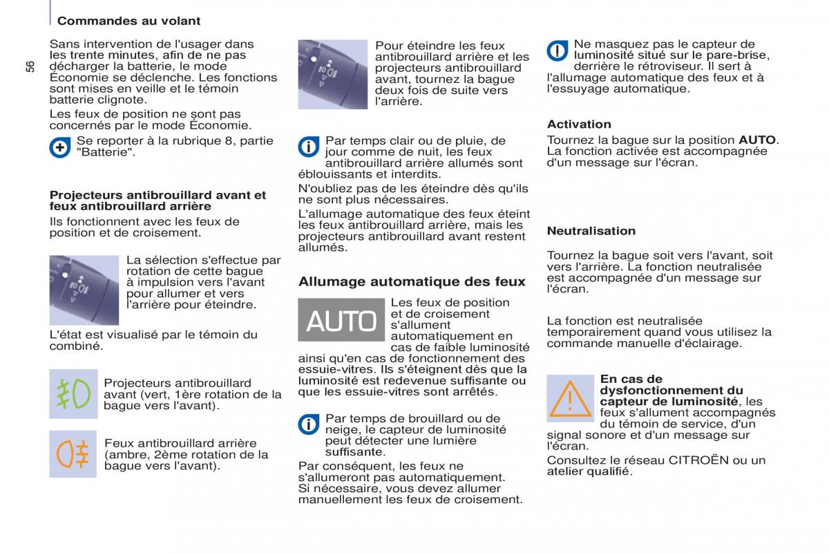 Citroen Berlingo Multispace II 2 manuel du proprietaire / page 58