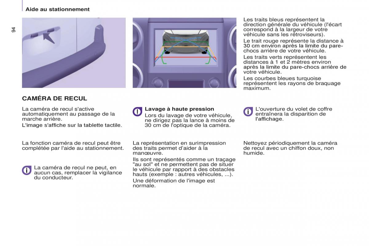 Citroen Berlingo Multispace II 2 manuel du proprietaire / page 96