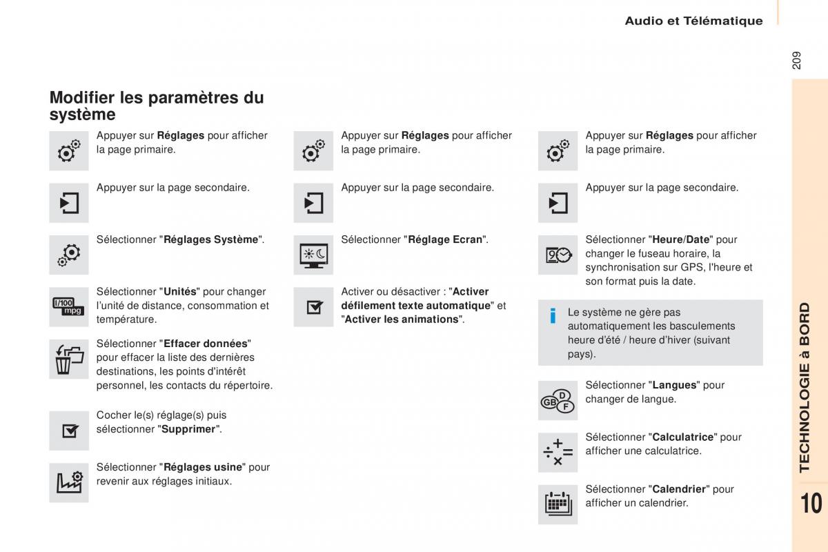 Citroen Berlingo Multispace II 2 manuel du proprietaire / page 211