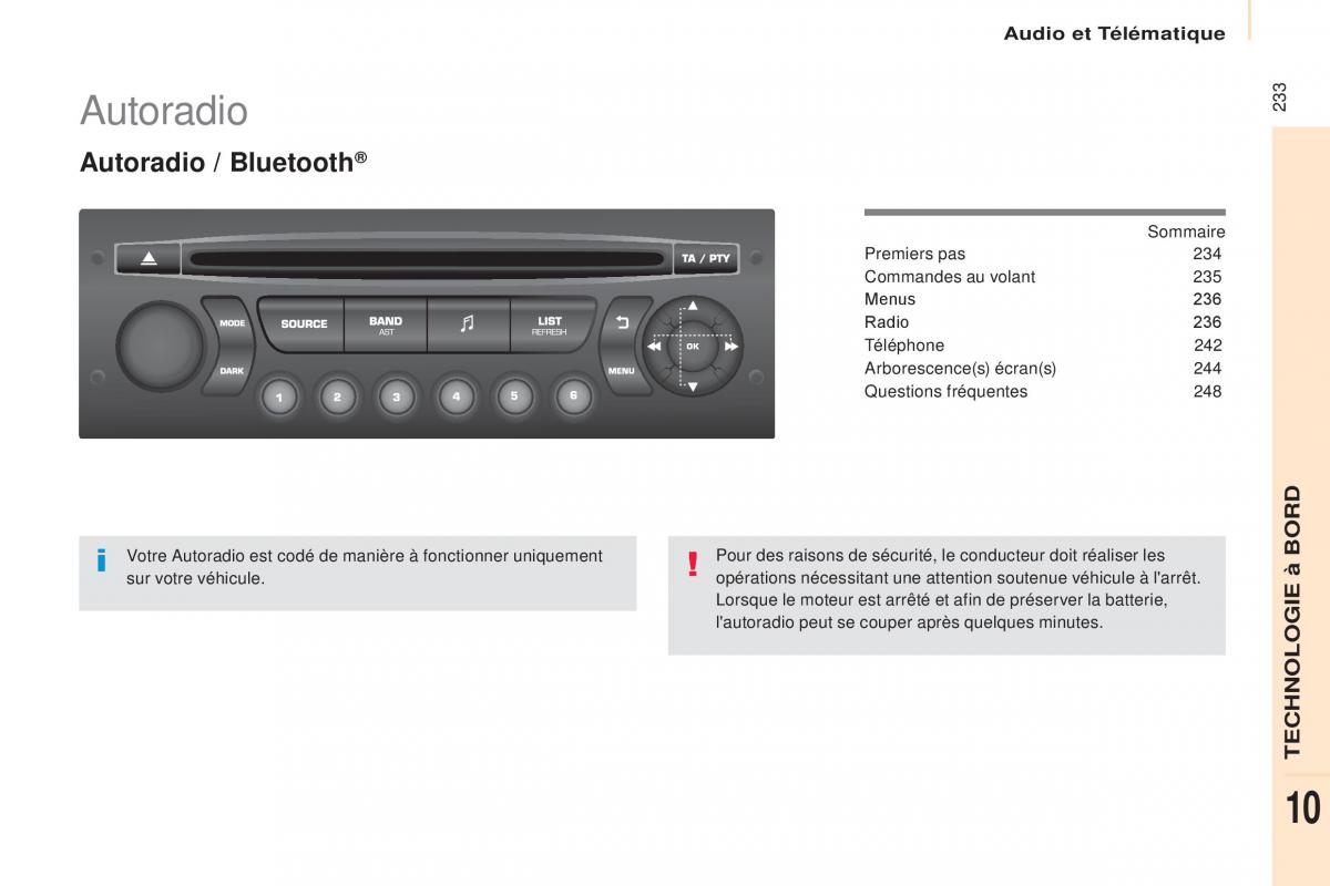 Citroen Berlingo Multispace II 2 manuel du proprietaire / page 235