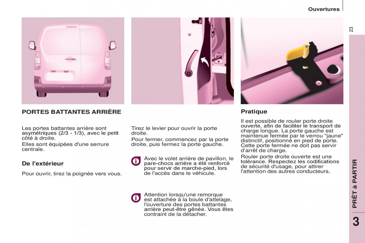 Citroen Berlingo Multispace II 2 manuel du proprietaire / page 25