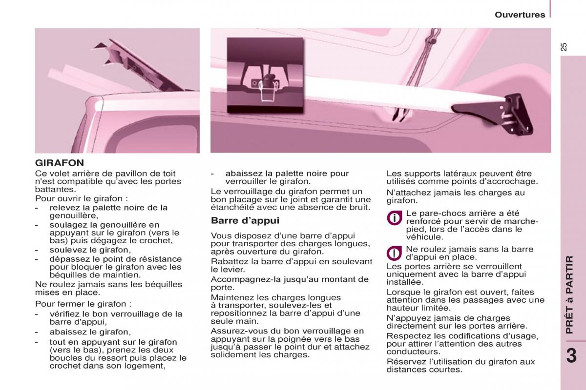 Citroen Berlingo Multispace II 2 manuel du proprietaire / page 27