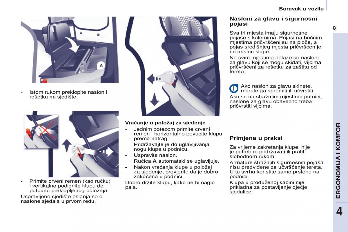 Citroen Berlingo Multispace II 2 vlasnicko uputstvo / page 85