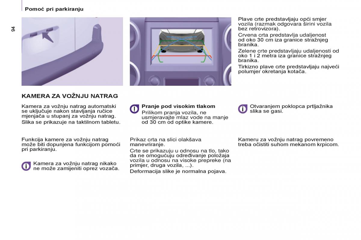 Citroen Berlingo Multispace II 2 vlasnicko uputstvo / page 96