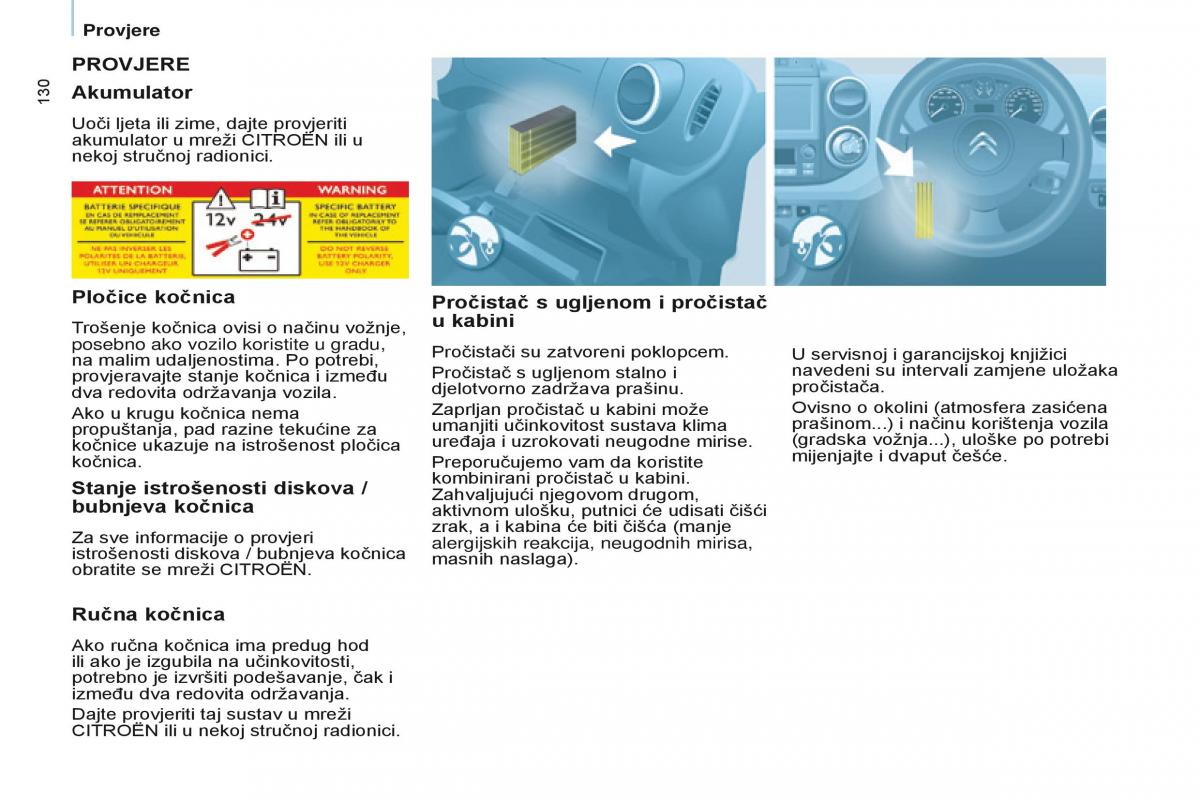 Citroen Berlingo Multispace II 2 vlasnicko uputstvo / page 132