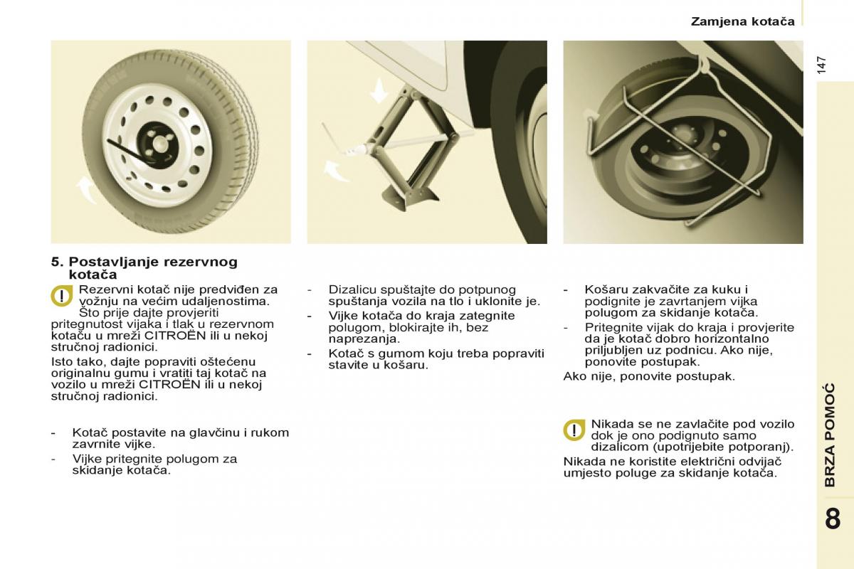 Citroen Berlingo Multispace II 2 vlasnicko uputstvo / page 149