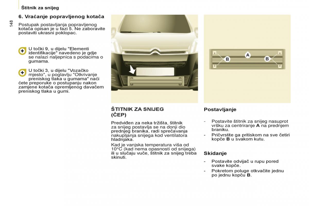 Citroen Berlingo Multispace II 2 vlasnicko uputstvo / page 150