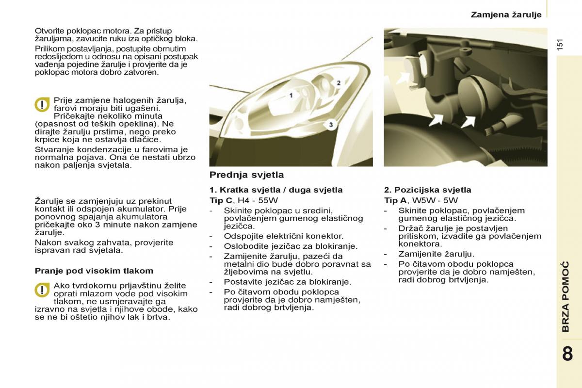 Citroen Berlingo Multispace II 2 vlasnicko uputstvo / page 153