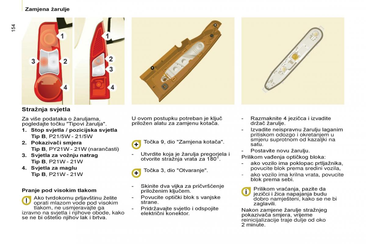 Citroen Berlingo Multispace II 2 vlasnicko uputstvo / page 156