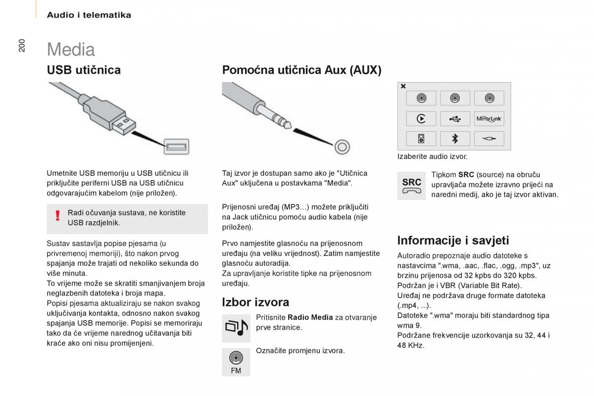 Citroen Berlingo Multispace II 2 vlasnicko uputstvo / page 202