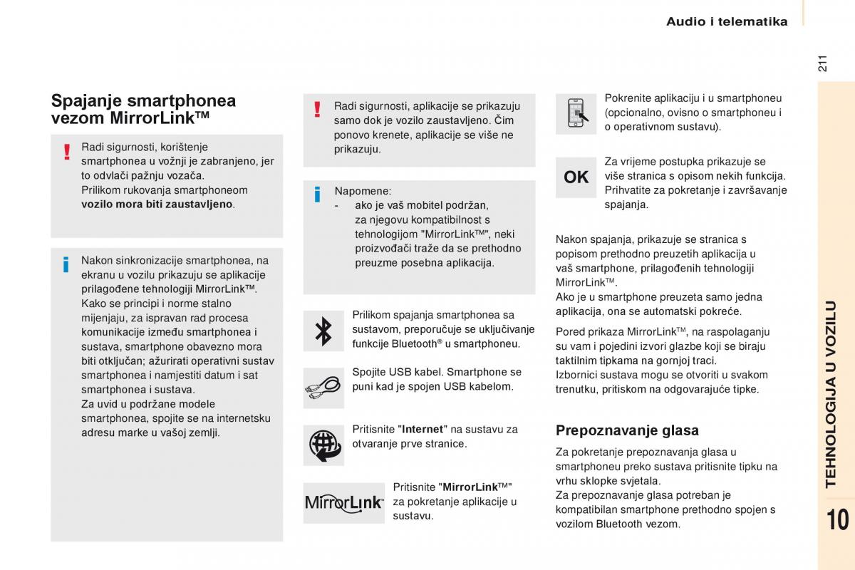 Citroen Berlingo Multispace II 2 vlasnicko uputstvo / page 213