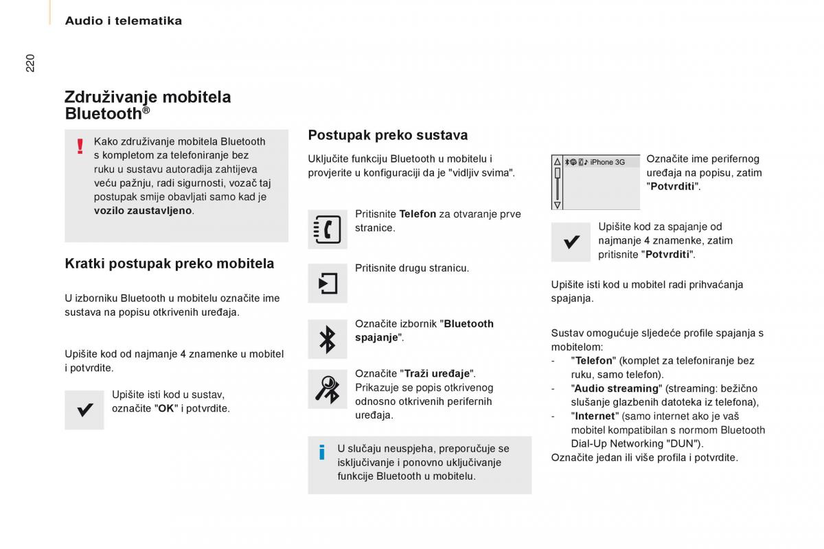 Citroen Berlingo Multispace II 2 vlasnicko uputstvo / page 222