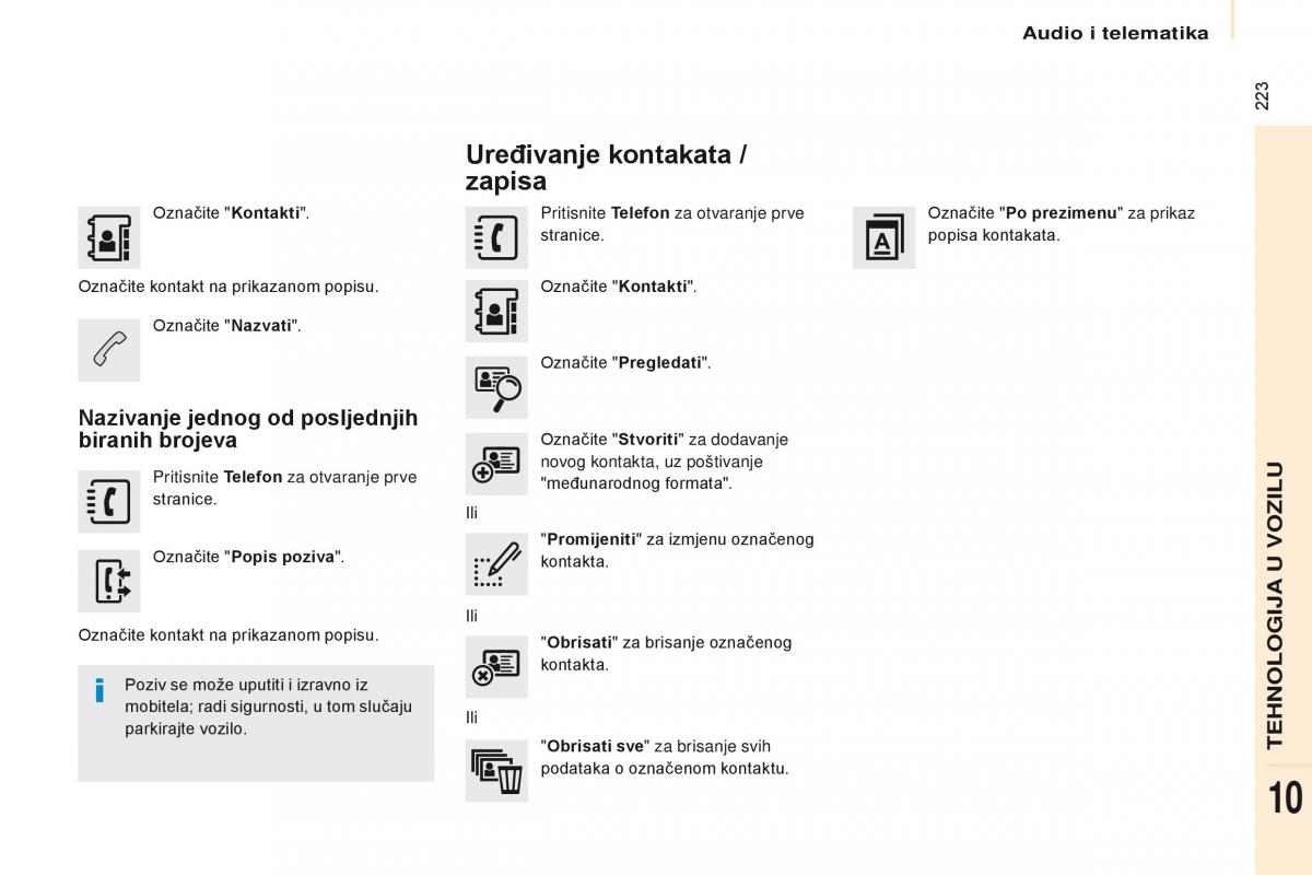 Citroen Berlingo Multispace II 2 vlasnicko uputstvo / page 225