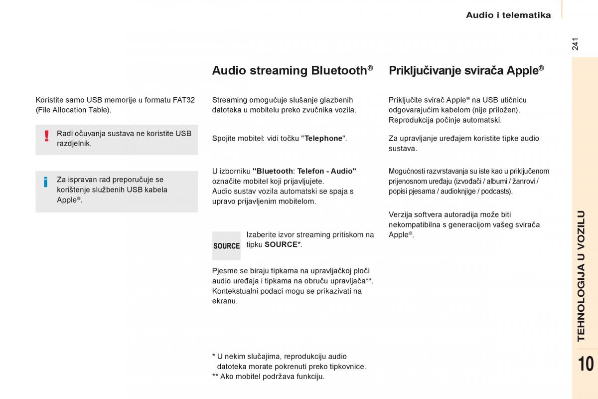 Citroen Berlingo Multispace II 2 vlasnicko uputstvo / page 243