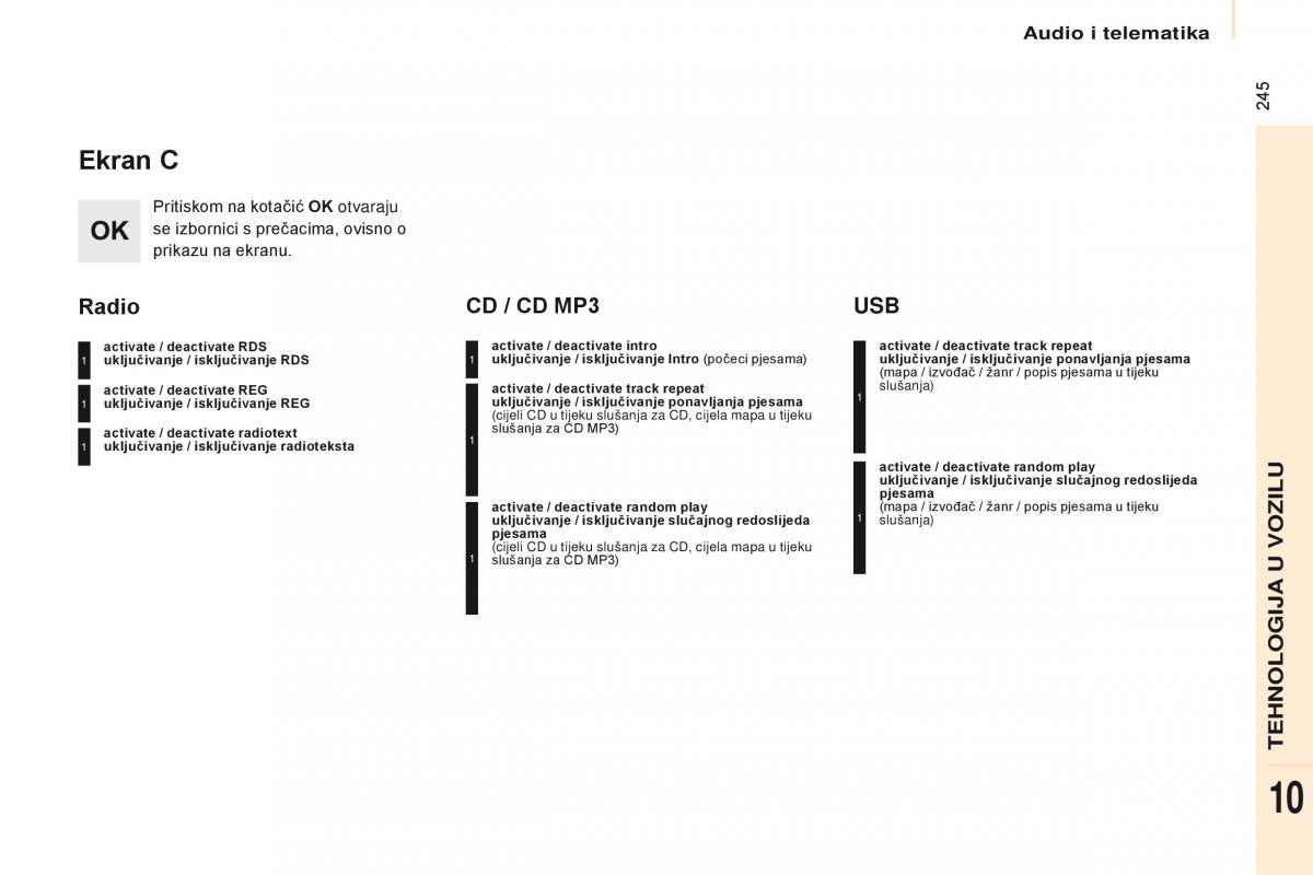 Citroen Berlingo Multispace II 2 vlasnicko uputstvo / page 247