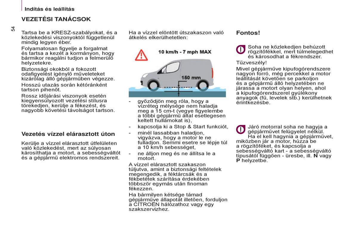 Citroen Berlingo Multispace II 2 Kezelesi utmutato / page 56