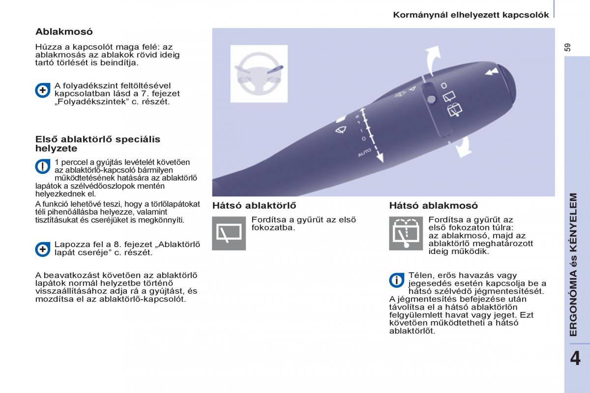 Citroen Berlingo Multispace II 2 Kezelesi utmutato / page 61