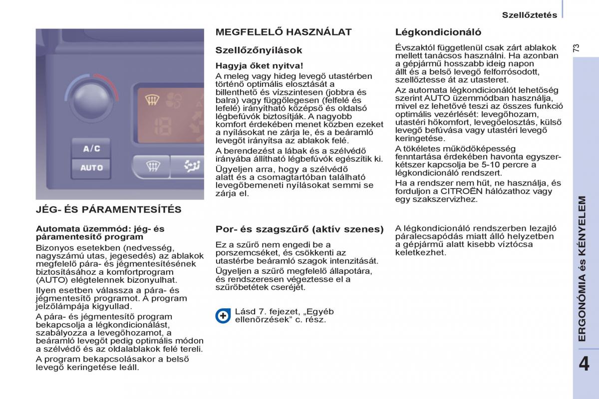 Citroen Berlingo Multispace II 2 Kezelesi utmutato / page 75