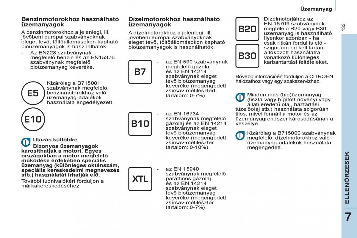 Citroen Berlingo Multispace II 2 Kezelesi utmutato / page 135