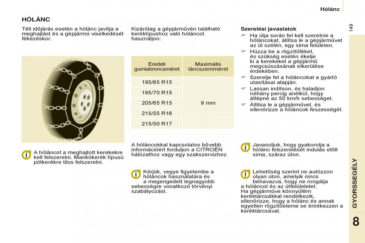 Citroen Berlingo Multispace II 2 Kezelesi utmutato / page 151