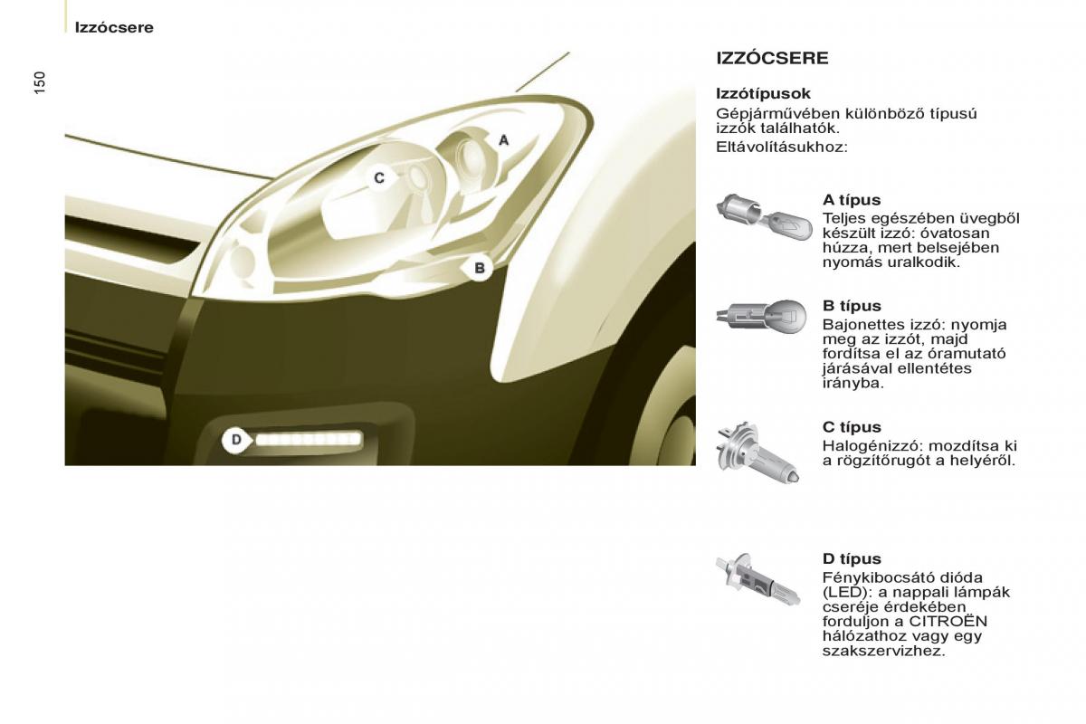 Citroen Berlingo Multispace II 2 Kezelesi utmutato / page 152