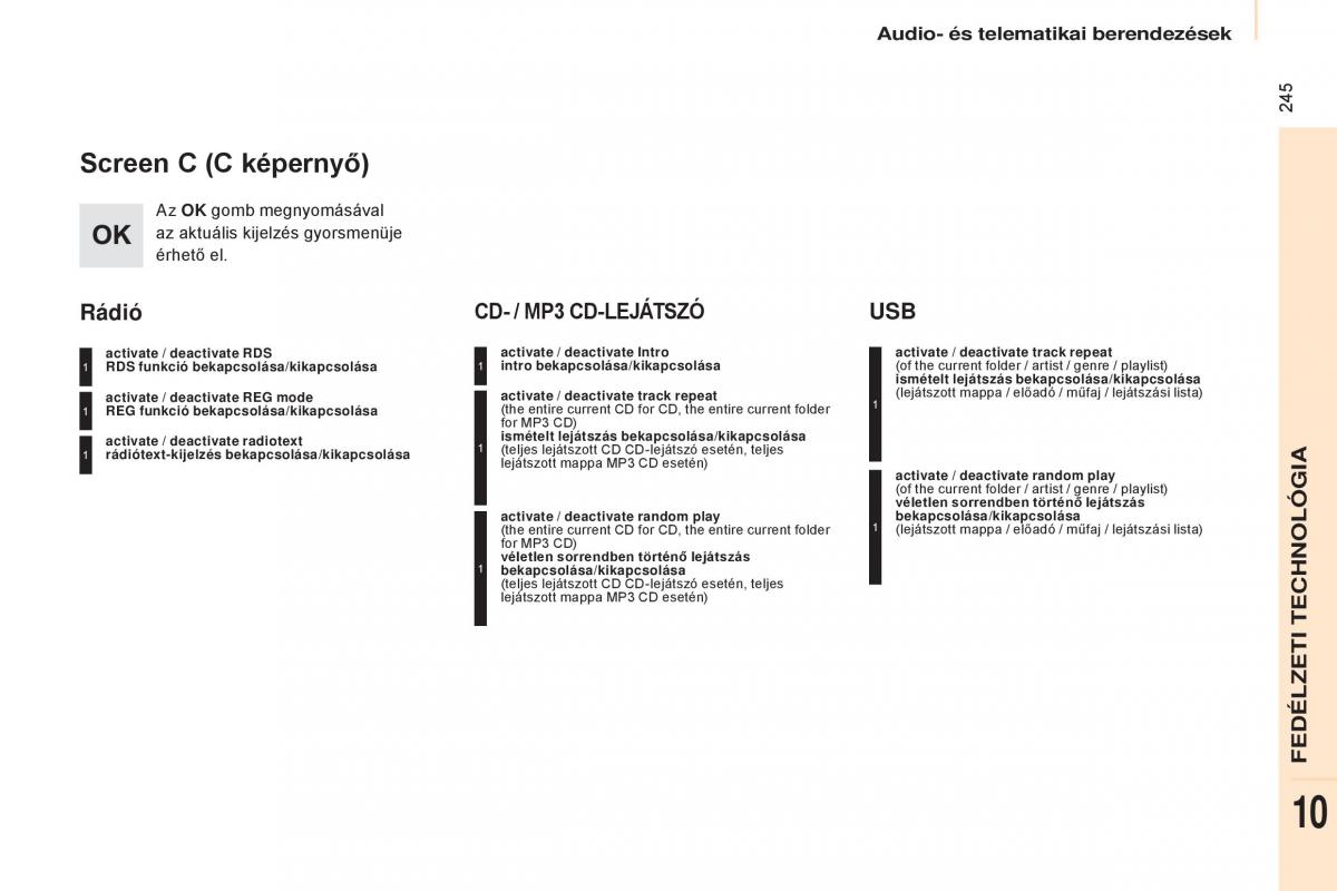 Citroen Berlingo Multispace II 2 Kezelesi utmutato / page 247