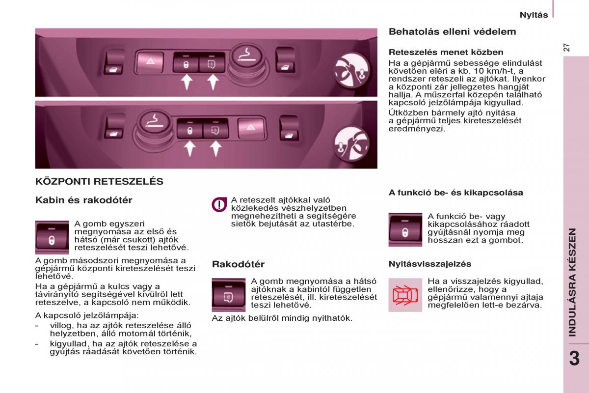 Citroen Berlingo Multispace II 2 Kezelesi utmutato / page 29