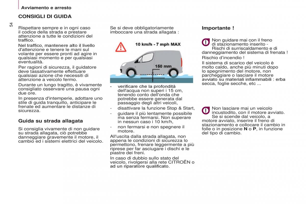 Citroen Berlingo Multispace II 2 manuale del proprietario / page 56