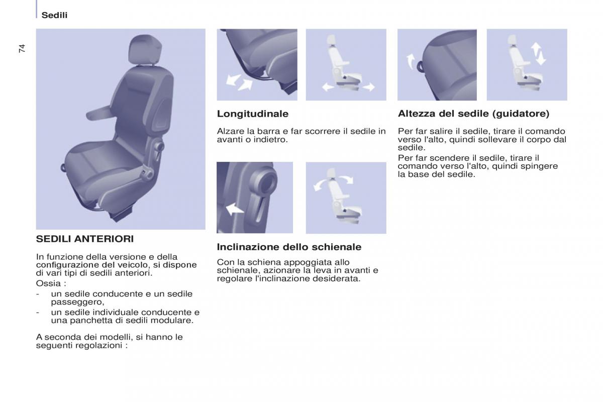 Citroen Berlingo Multispace II 2 manuale del proprietario / page 76