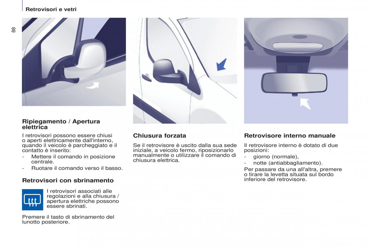 Citroen Berlingo Multispace II 2 manuale del proprietario / page 90