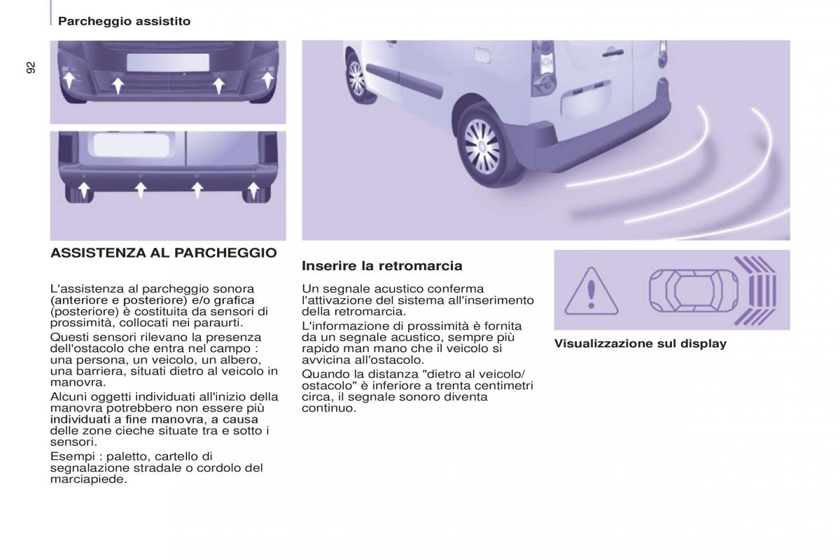 Citroen Berlingo Multispace II 2 manuale del proprietario / page 94