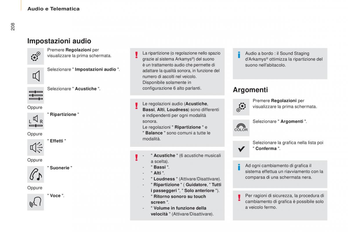 Citroen Berlingo Multispace II 2 manuale del proprietario / page 210