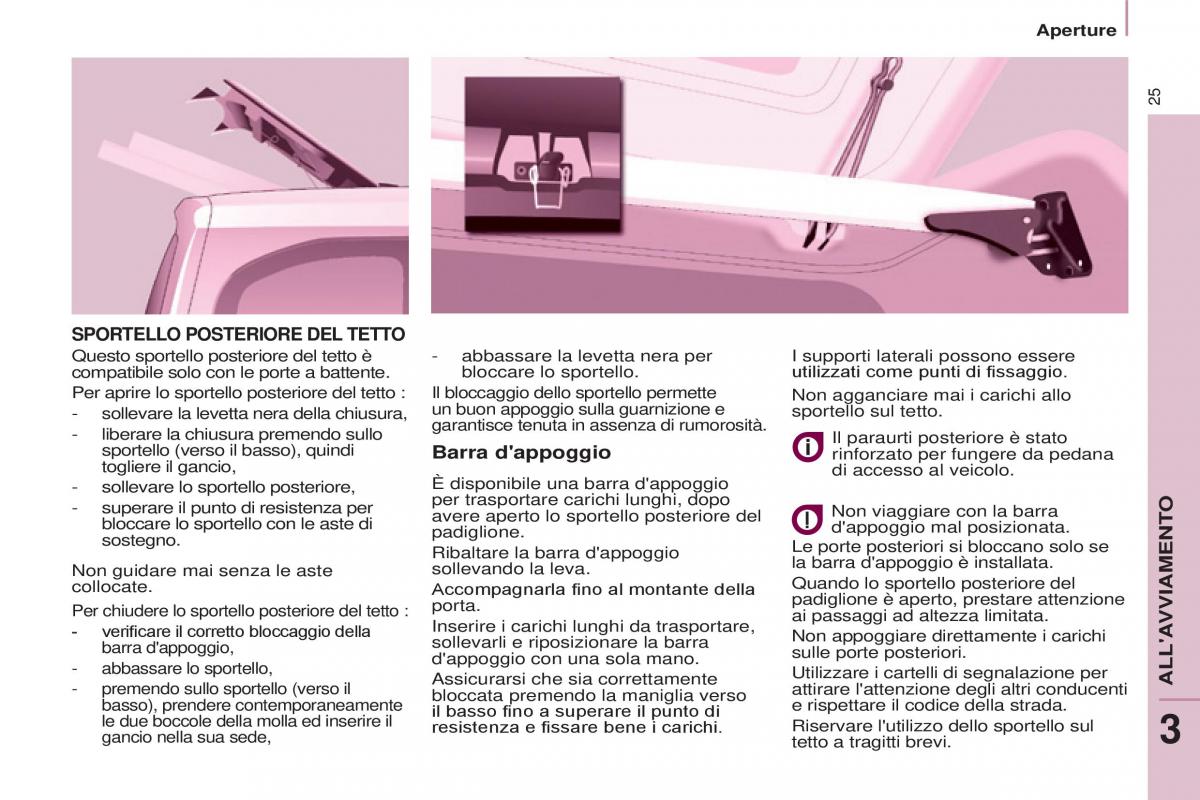 Citroen Berlingo Multispace II 2 manuale del proprietario / page 27