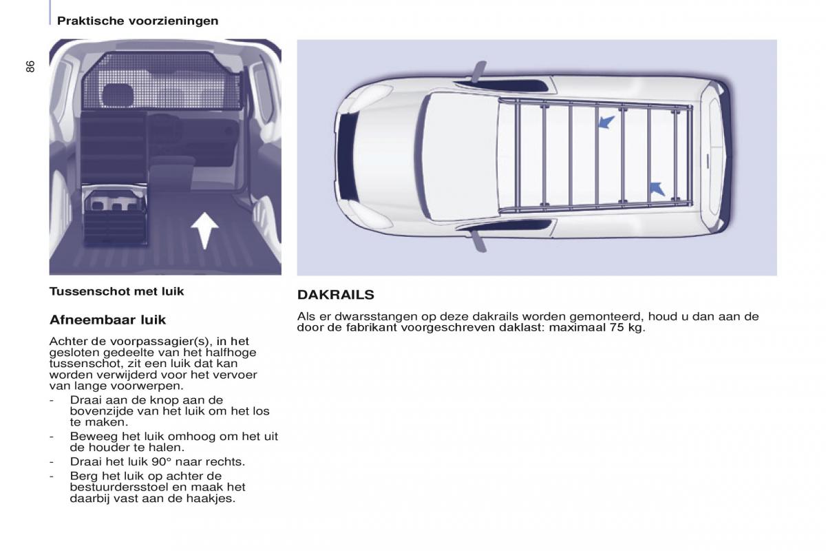 Citroen Berlingo Multispace II 2 handleiding / page 88