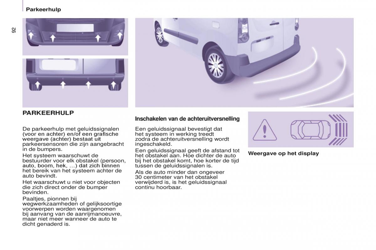 Citroen Berlingo Multispace II 2 handleiding / page 94