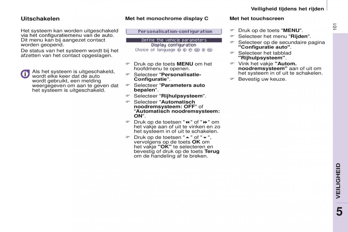 Citroen Berlingo Multispace II 2 handleiding / page 103