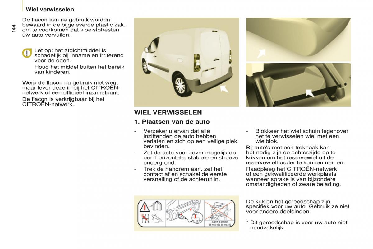 Citroen Berlingo Multispace II 2 handleiding / page 146