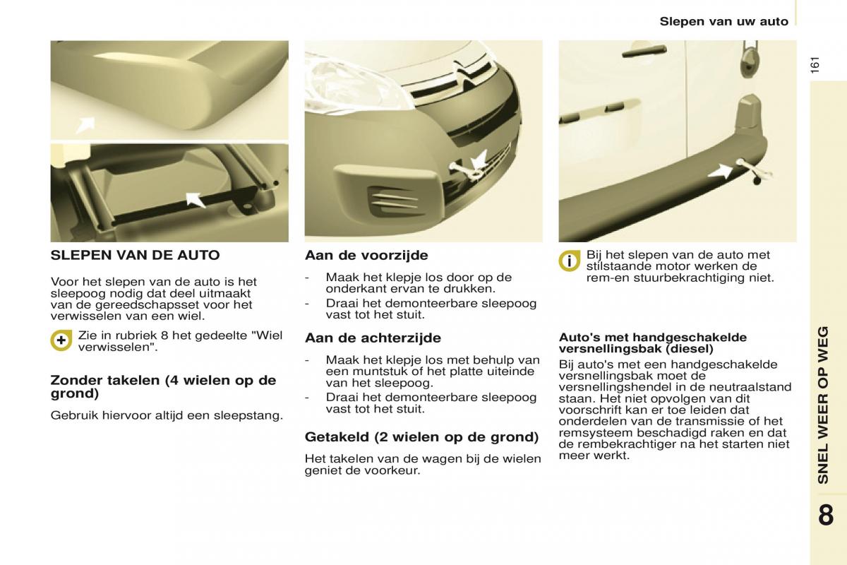 Citroen Berlingo Multispace II 2 handleiding / page 163