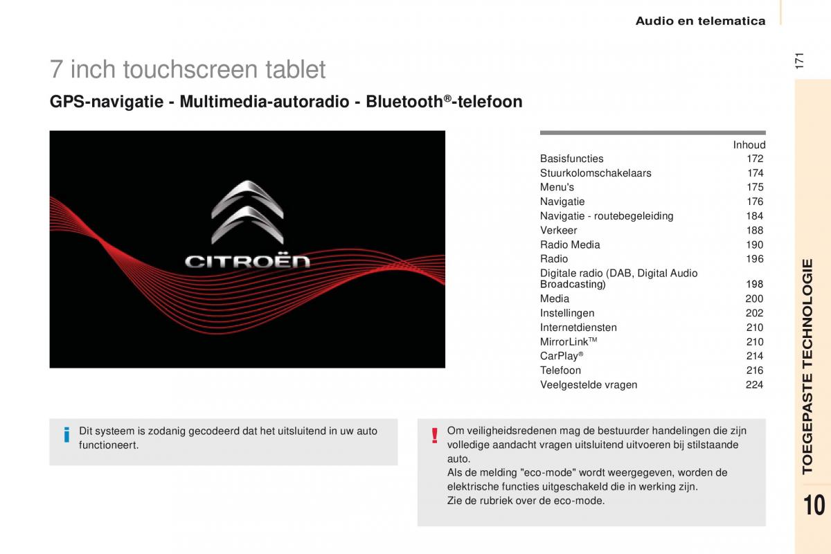 Citroen Berlingo Multispace II 2 handleiding / page 173