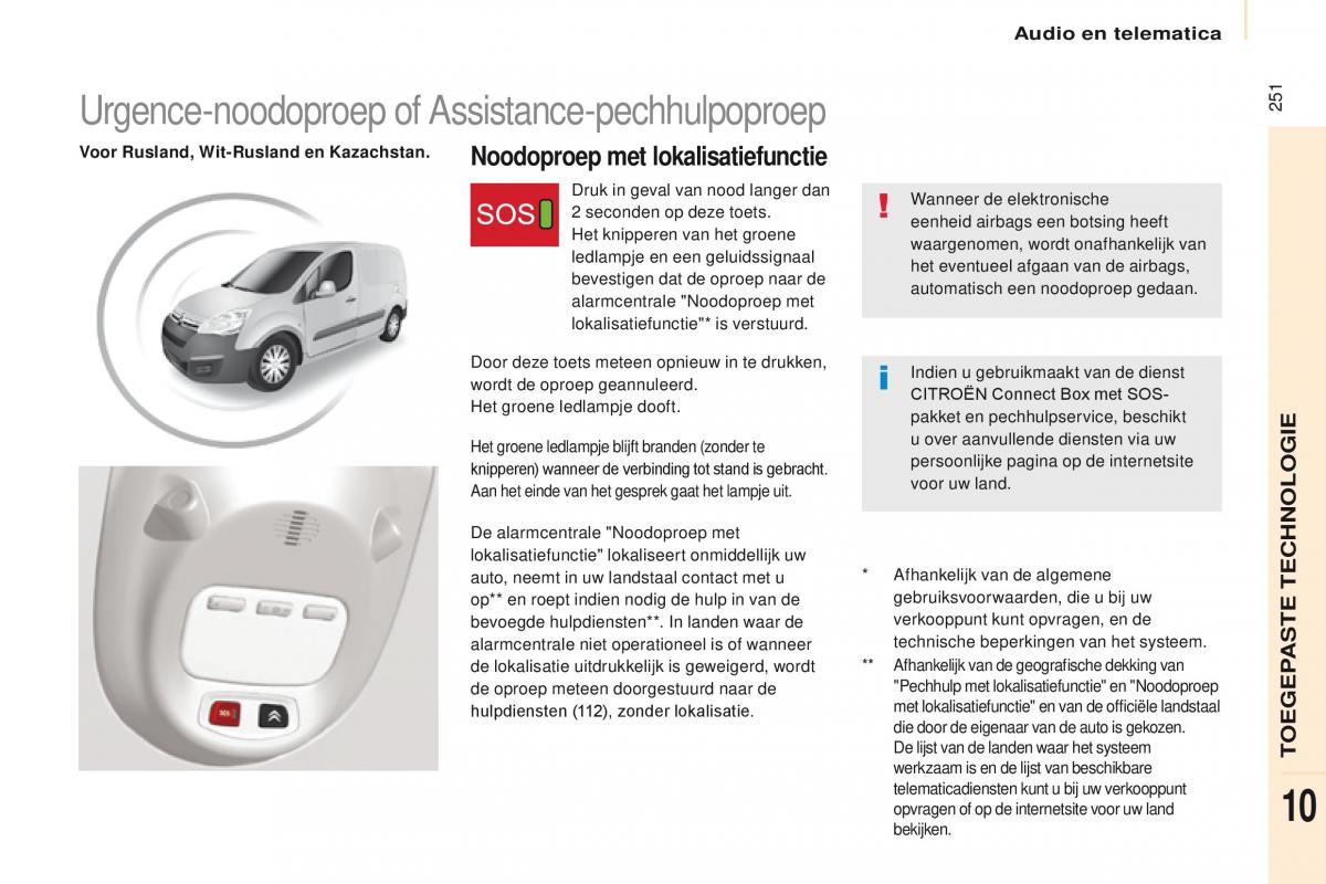 Citroen Berlingo Multispace II 2 handleiding / page 253