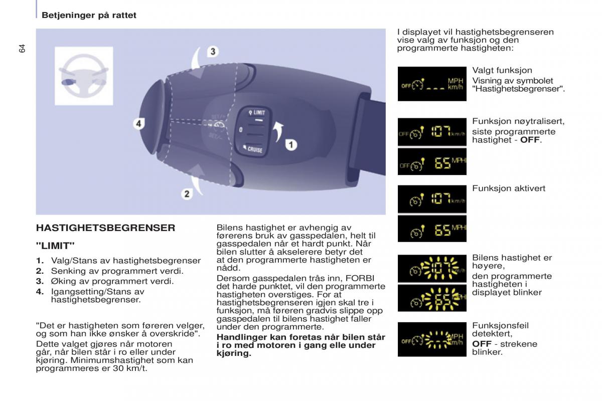 Citroen Berlingo Multispace II 2 bruksanvisningen / page 66