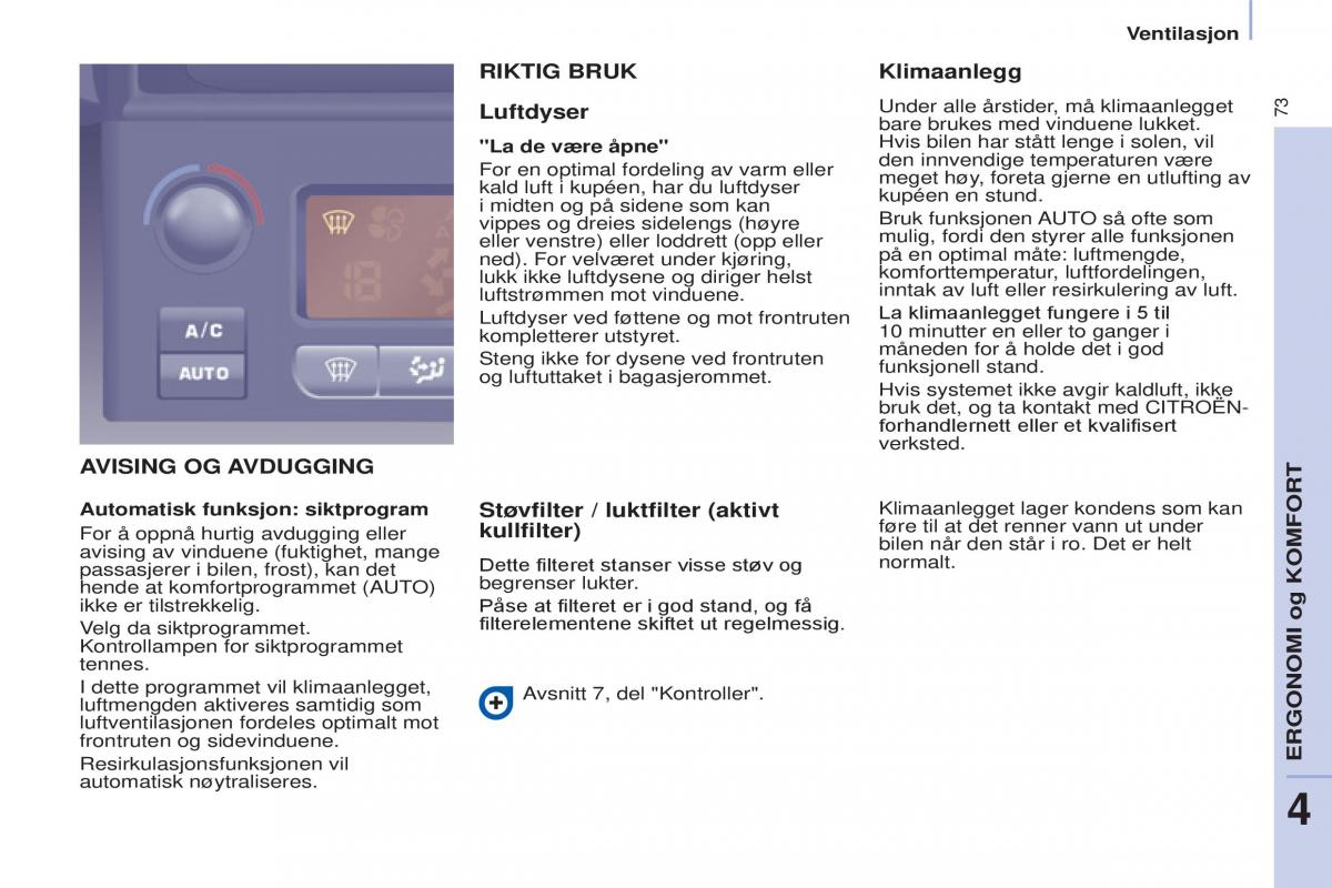 Citroen Berlingo Multispace II 2 bruksanvisningen / page 75