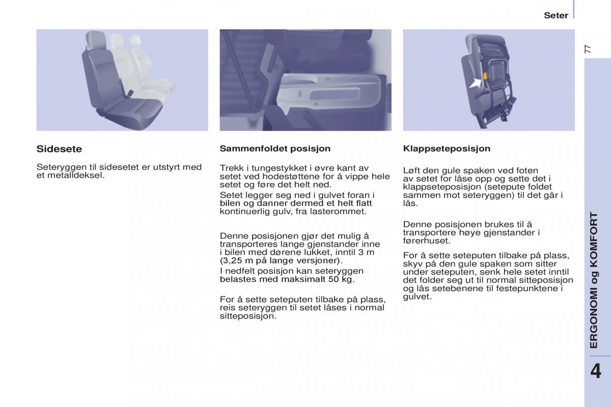 Citroen Berlingo Multispace II 2 bruksanvisningen / page 79