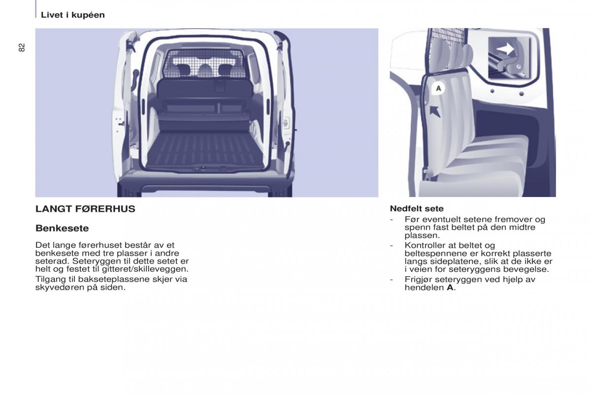 Citroen Berlingo Multispace II 2 bruksanvisningen / page 84