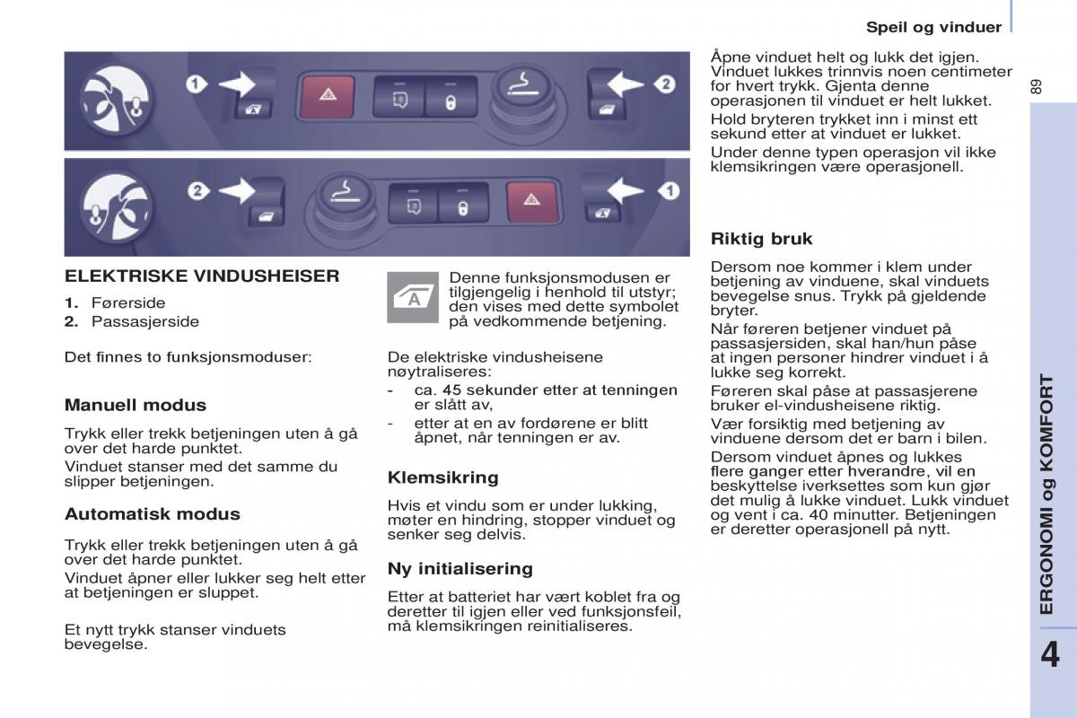 Citroen Berlingo Multispace II 2 bruksanvisningen / page 91