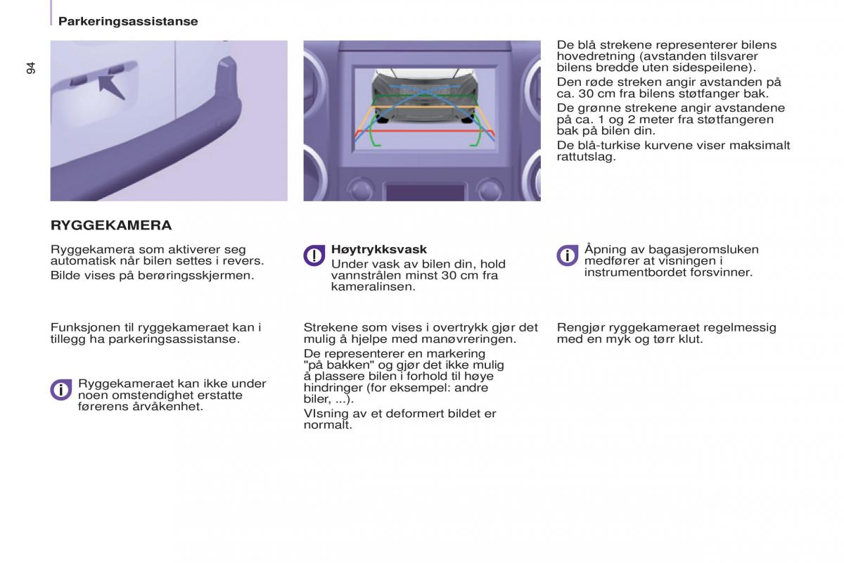 Citroen Berlingo Multispace II 2 bruksanvisningen / page 96