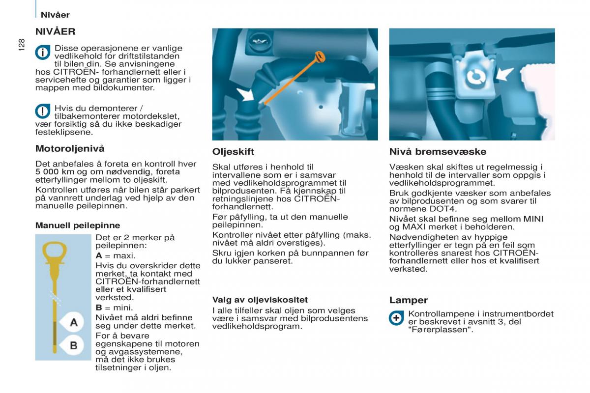 Citroen Berlingo Multispace II 2 bruksanvisningen / page 130