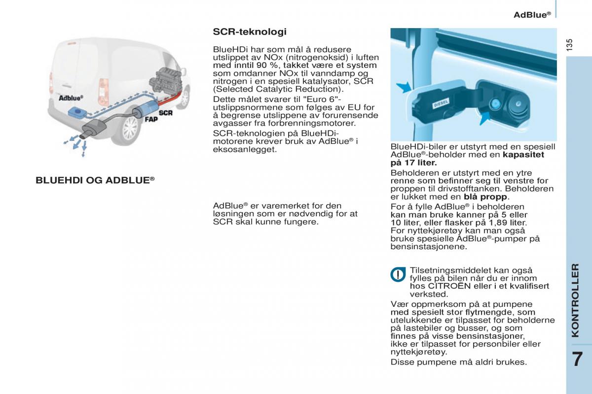 Citroen Berlingo Multispace II 2 bruksanvisningen / page 137