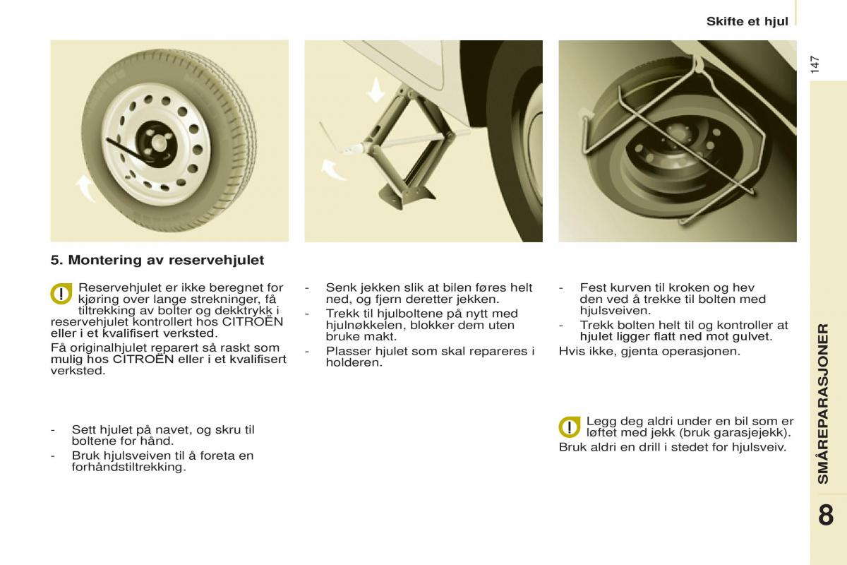 Citroen Berlingo Multispace II 2 bruksanvisningen / page 149