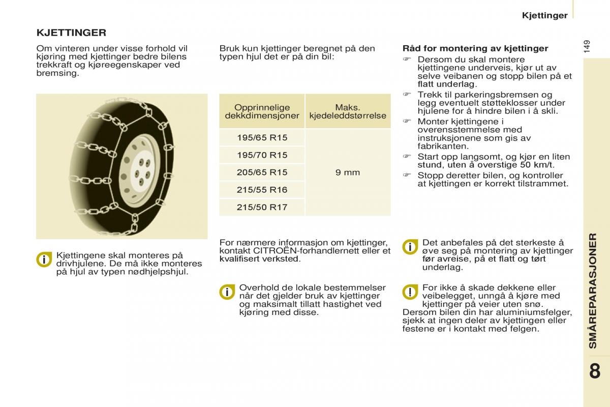 Citroen Berlingo Multispace II 2 bruksanvisningen / page 151